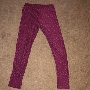LulaRoe polka dot leggings, One size